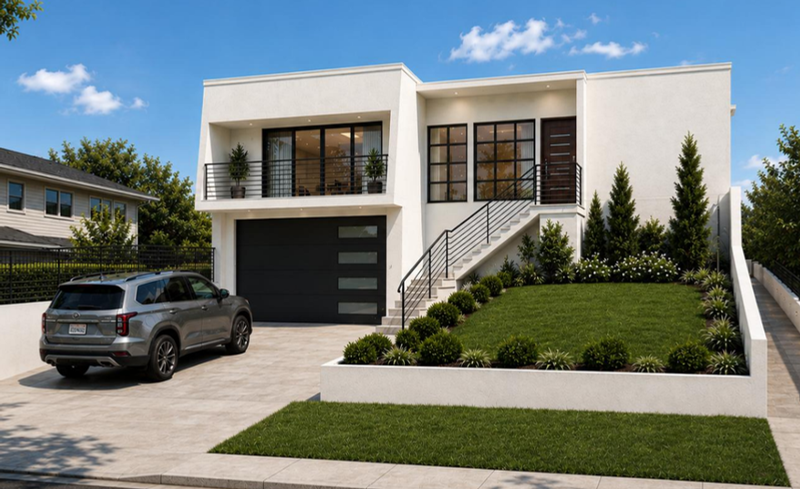 Like-for-like rebuild, 1,700 sqft single family residence. in Pacific Palisades, CA, CA - W Sunset Blvd., Pacific Palisades, CA